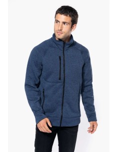 K-KA9106-MEN'S FULL ZIP HEATHER JACKET 2